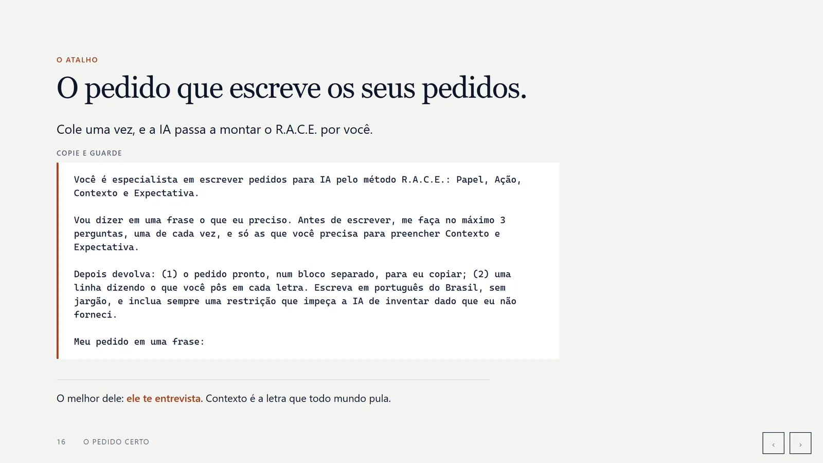 O slide que nasceu durante a palestra, projetado no evento.